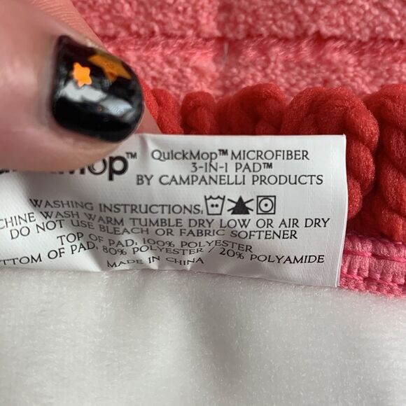 NWOT Campanelli QuickMop Microfiber 3-In-1 Pad Set Of Three - Picture 5 of 13